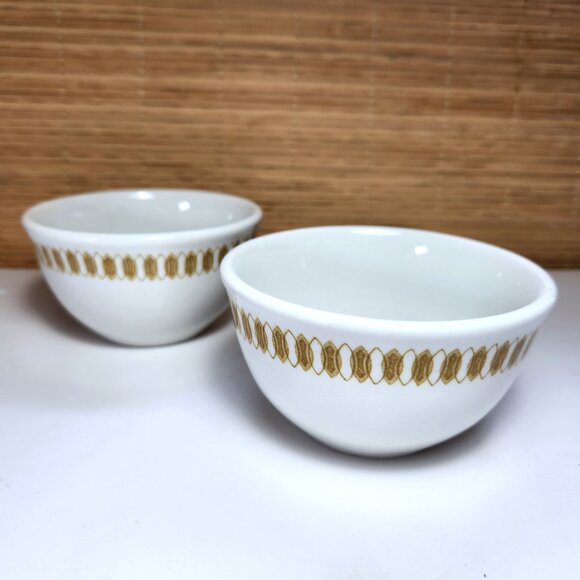 Royal Doulton Bowls Mayfair Pattern Set of 2 Hotel ware England MCM Steelite - Picture 5 of 8